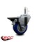 Service Caster 3.5'' Blue Poly Wheel Swivel 7/16'' Grip Ring Stem Caster with Brake SCC-GR20S3514-PPUB-BLUE-PLB-716138 - alternate 3